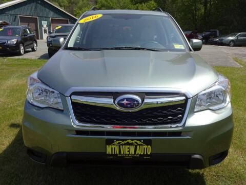 2016 Subaru Forester for sale at MOUNTAIN VIEW AUTO in Lyndonville VT