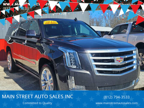 2018 Cadillac Escalade ESV for sale at MAIN STREET AUTO SALES INC in Austin IN