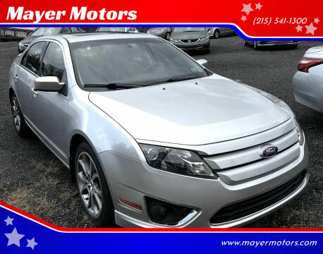 2012 Ford Fusion for sale at Mayer Motors in Pennsburg PA