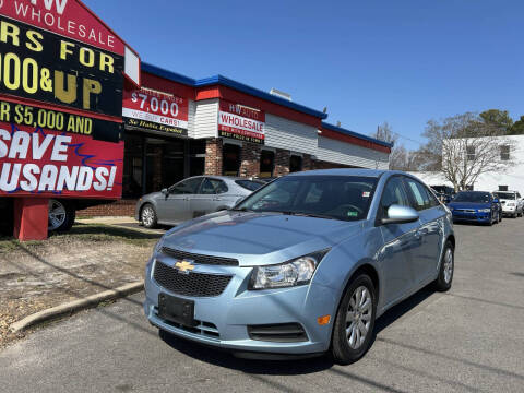 2011 Chevrolet Cruze for sale at HW Auto Wholesale in Norfolk VA