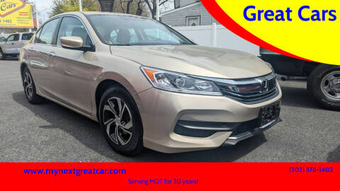 2016 Honda Accord for sale at Great Cars in Middletown DE