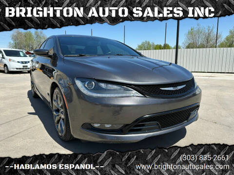 2015 Chrysler 200 for sale at BRIGHTON AUTO SALES INC in Brighton CO