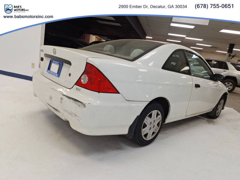 2004 Honda Civic Value Package