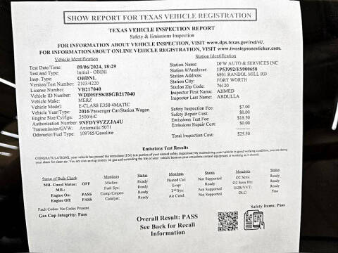 2016 Mercedes-Benz E-Class E 350