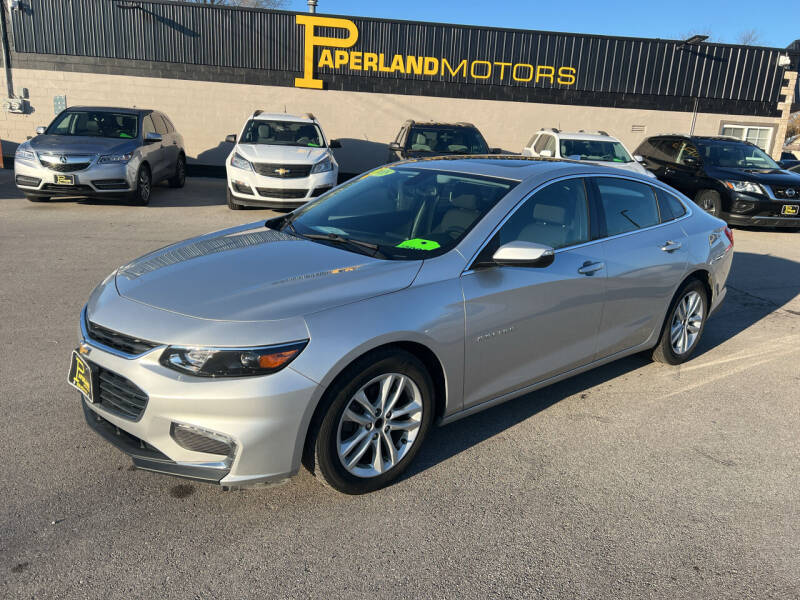 2018 Chevrolet Malibu for sale at PAPERLAND MOTORS in Green Bay WI