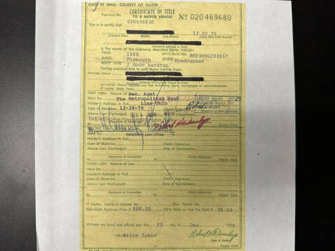 1969 Plymouth Roadrunner