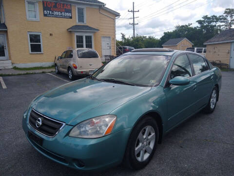 2002 Nissan Altima for sale at Top Gear Motors in Winchester VA