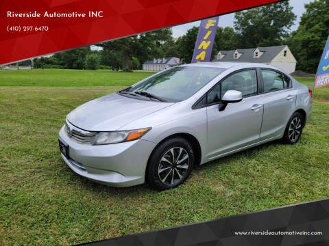 2012 Honda Civic for sale at Riverside Automotive INC in Aberdeen MD