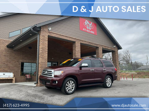2010 Toyota Sequoia for sale at D & J AUTO SALES in Joplin MO
