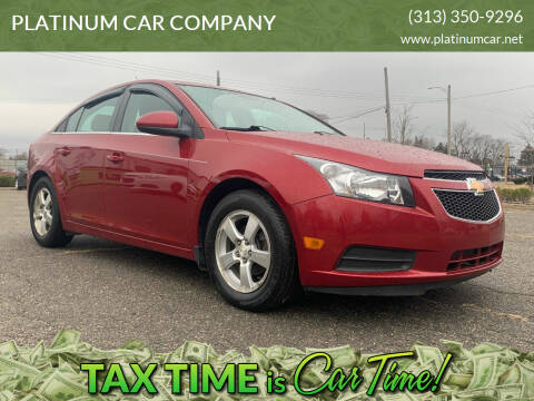 2014 Chevrolet Cruze for sale at PLATINUM CAR COMPANY in Detroit MI