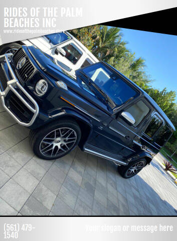 2020 Mercedes-Benz G-Class for sale at RIDES OF THE PALM BEACHES INC in Boca Raton FL