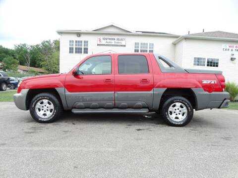 2002 Chevrolet Avalanche for sale at SOUTHERN SELECT AUTO SALES in Medina OH