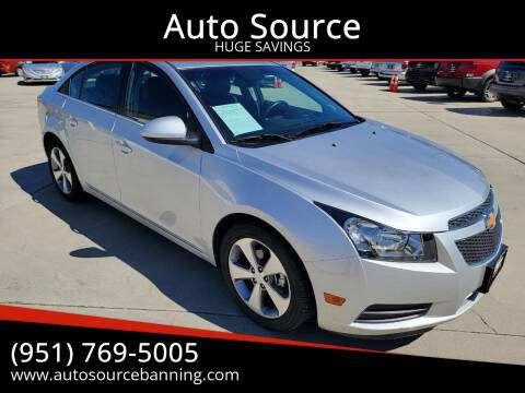 2011 Chevrolet Cruze for sale at Auto Source in Banning CA