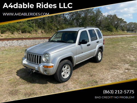 2002 Jeep Liberty for sale at A4dable Rides LLC in Haines City FL