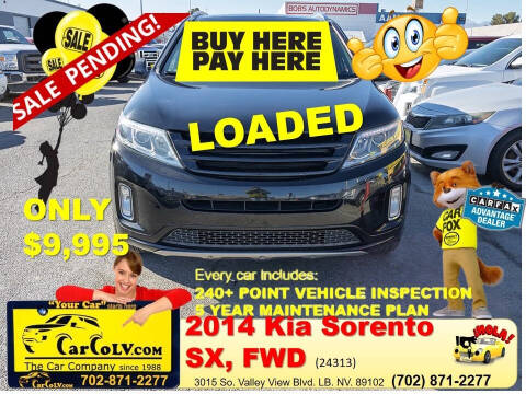 2014 Kia Sorento for sale at The Car Company - Buy Here Pay Here in Las Vegas NV