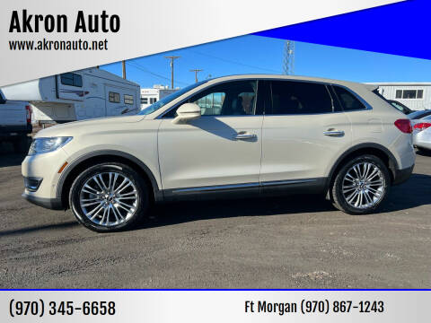 2016 Lincoln MKX for sale at Akron Auto - Fort Morgan in Fort Morgan CO