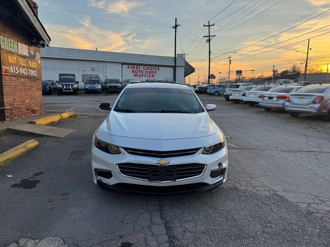 2017 Chevrolet Malibu for sale at Green Ride LLC in NASHVILLE, TN