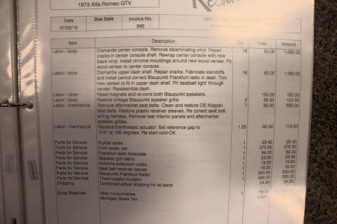 1973 Alfa Romeo GTV6