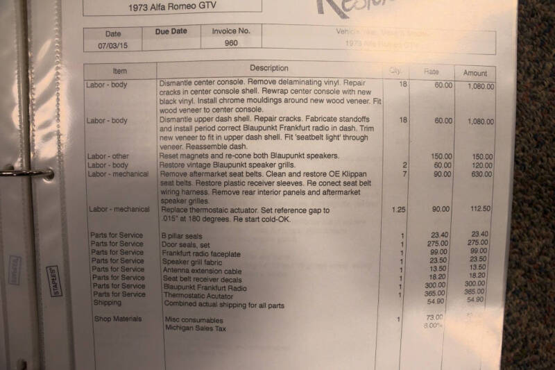 1973 Alfa Romeo GTV6