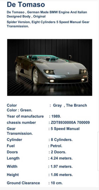 1995 De Tomaso GuarÃ  Spider