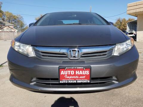2012 Honda Civic for sale at Auto Haus Imports in Grand Prairie TX