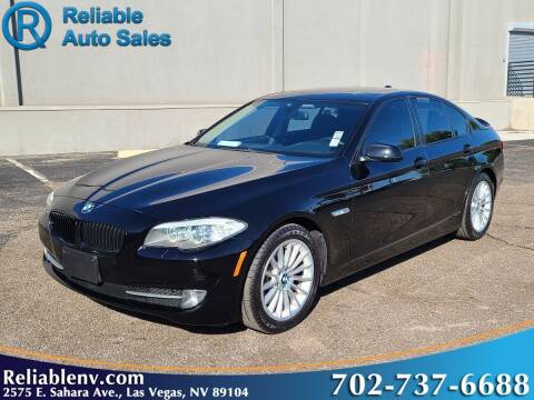 2012 BMW 5 Series for sale at Reliable Auto Sales in Las Vegas NV