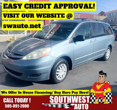 2006 Toyota Sienna for sale at SOUTHWEST AUTO in Albuquerque NM