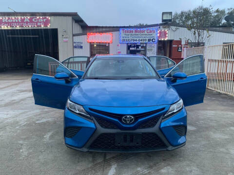 2019 Toyota Camry for sale at TEXAS MOTOR CARS in Houston TX