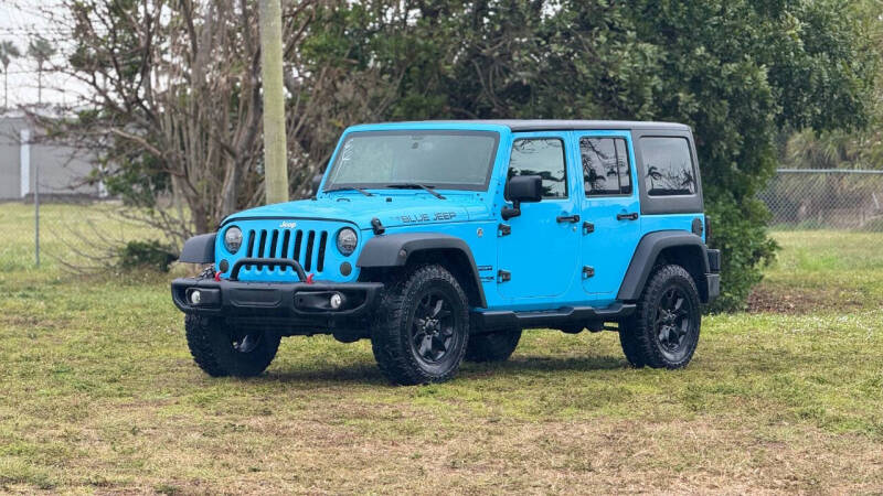 2018 Jeep Wrangler JK Unlimited for sale at National Car Store in West Palm Beach FL