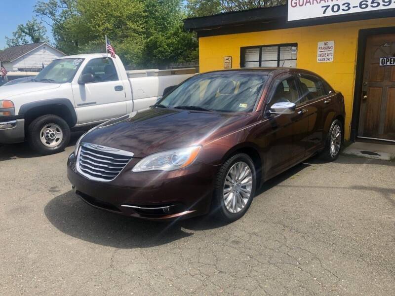 2012 Chrysler 200 for sale at Unique Auto Sales in Marshall VA