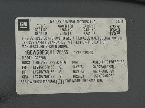 2017 Chevrolet Express 2500