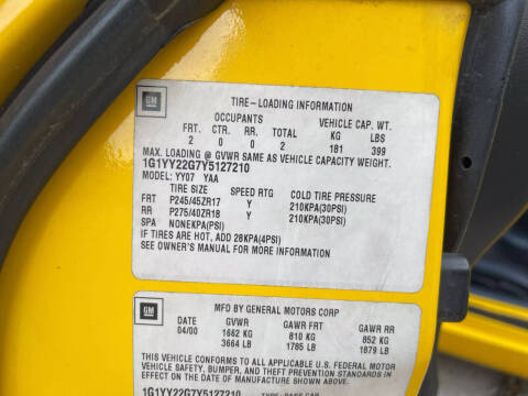 2000 Chevrolet Corvette