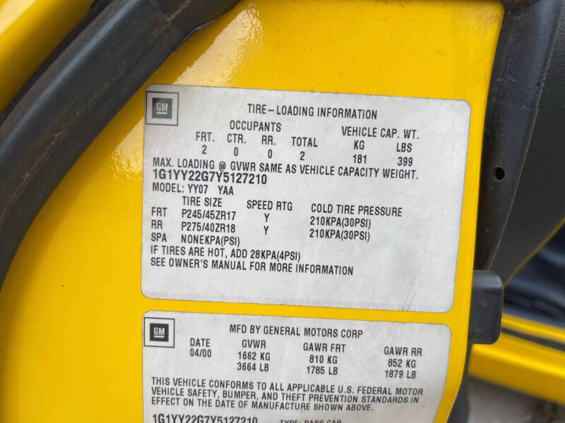 2000 Chevrolet Corvette