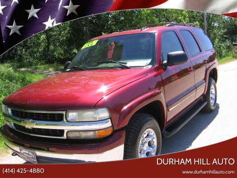 2003 Chevrolet Tahoe for sale at Durham Hill Auto in Muskego WI