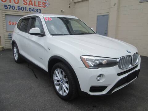 2016 BMW X3 for sale at Small Town Auto Sales in Hazleton PA