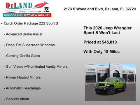 2026 Jeep Wrangler Sport S