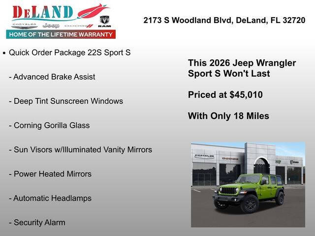 2026 Jeep Wrangler Sport S