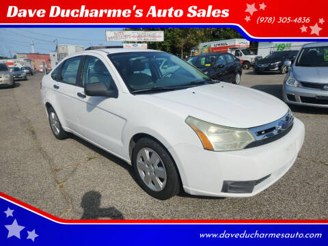 2008 Ford Focus for sale at Dave Ducharme's Auto Sales in Lowell MA