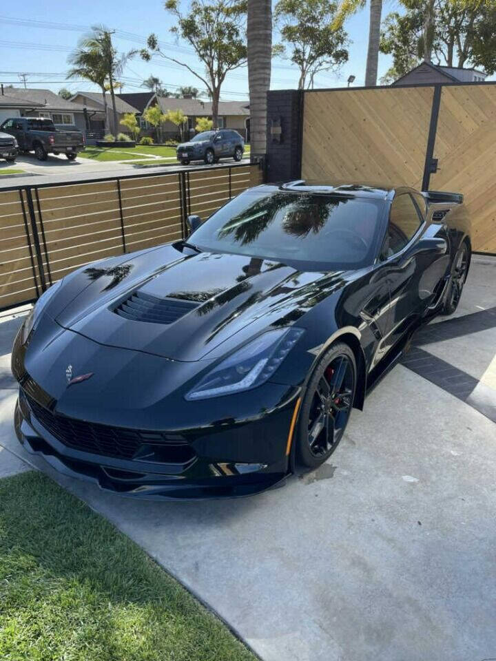 Black 2019 Chevrolet Corvette Stingray Stingray 2dr Coupe w/1LT 2