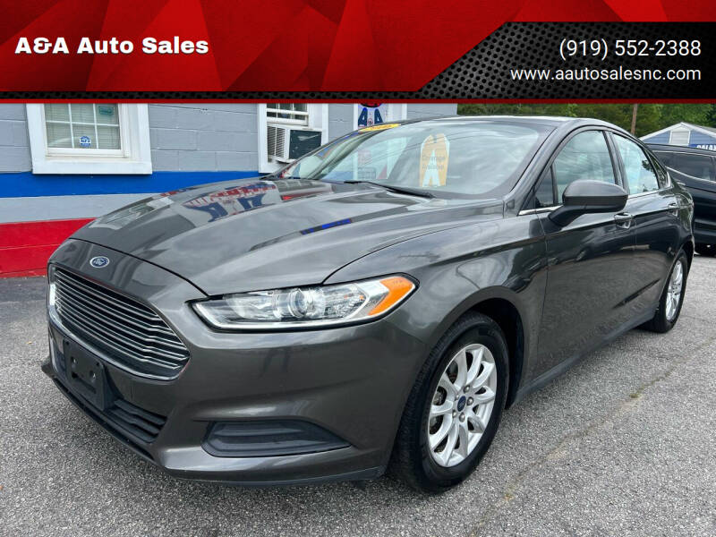2016 Ford Fusion for sale at A&A Auto Sales in Fuquay Varina NC