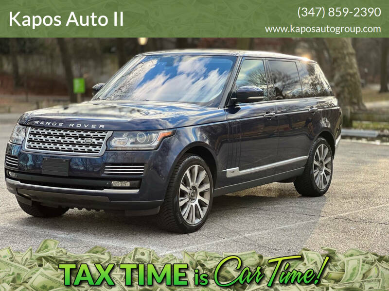 2015 Land Rover Range Rover for sale at Kapos Auto II in Ridgewood NY