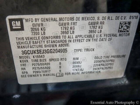 2016 Chevrolet Silverado 1500