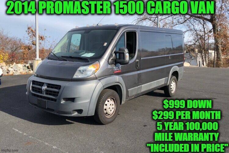 2014 RAM ProMaster Cargo for sale at D&D Auto Sales, LLC in Rowley MA