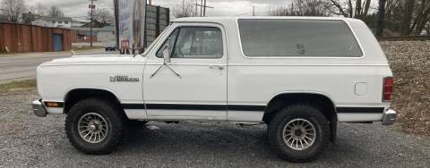 1987 Dodge Ramcharger for sale at Abingdon Auto Specialist Inc. in Abingdon VA