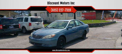 2002 Toyota Camry for sale at Discount Motors Inc in Nashville TN