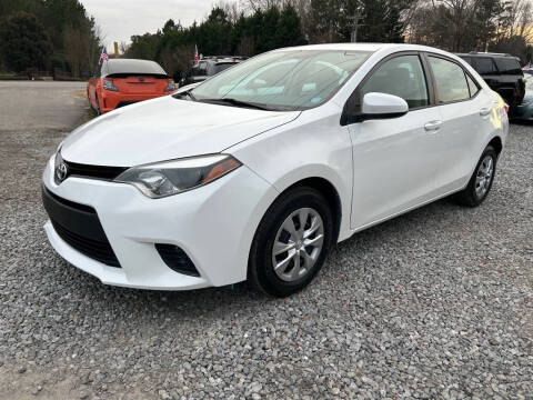 2015 Toyota Corolla for sale at CRC Auto Sales in Fort Mill SC