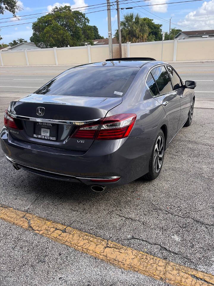 2016 Honda Accord for sale at M & J UNITED AUTO SALES in LAUDERDALE LAKES, FL