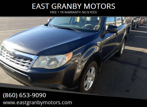 2012 Subaru Forester for sale at EAST GRANBY MOTORS in East Granby CT