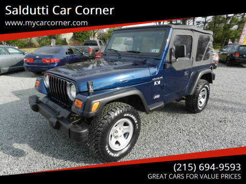 2002 Jeep Wrangler for sale at Saldutti Car Corner in Gilbertsville PA