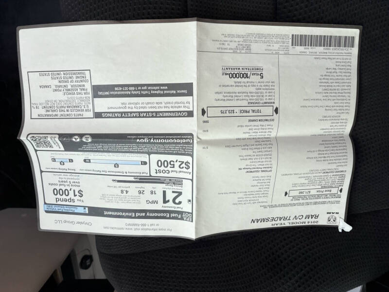 2014 RAM C/V Tradesman